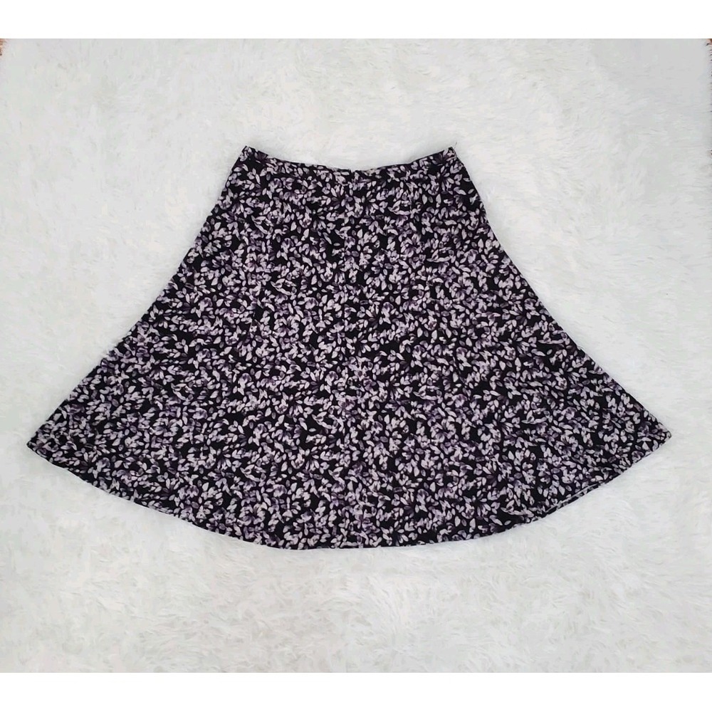 Christopher & Banks Dark Academia Floral Midi Skirt Size 6 Cottagecore